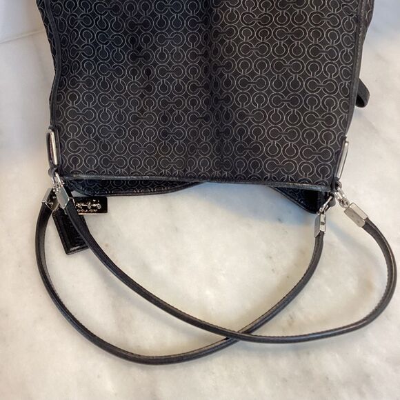 Coach Jacquard Signature Logo Madison Phoebe Shoulder Bag - Picture 11 of 16